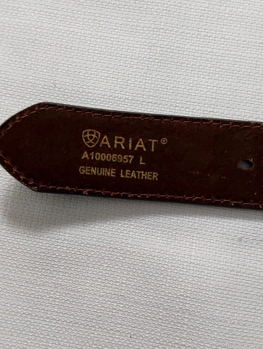 Ariat  Western Filigree Rhinestone  Buckle Embossed Leather Belt